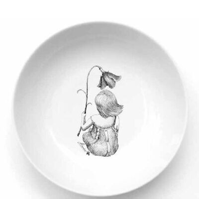 children's tableware, children's porcelain soup plate
