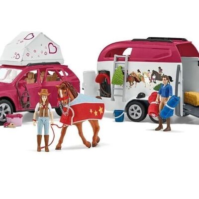 Schleich 42535 - Large equestrian trip in car + trailer (Horse Club)