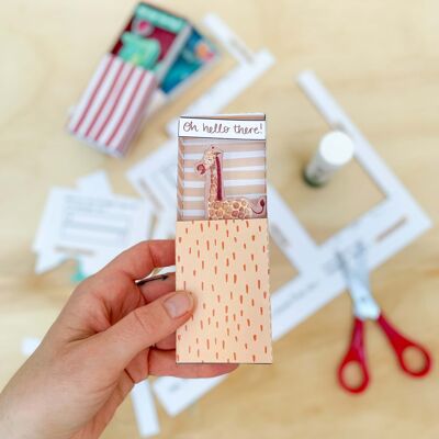 Kit de création en papier girafe