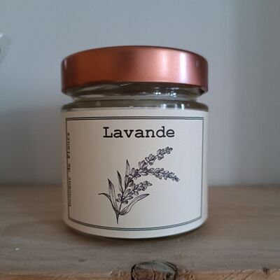 Vela 180gr Lavanda ceras de soja y colza