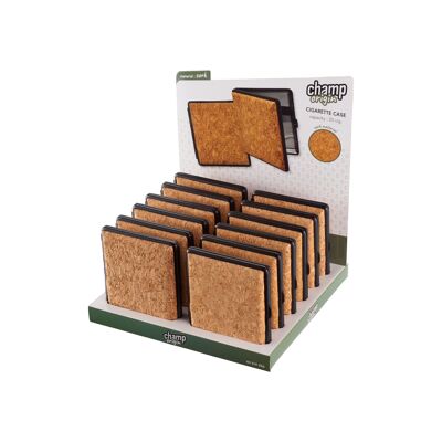 Cigarette pack case - CH display 12 cork cigarette cases