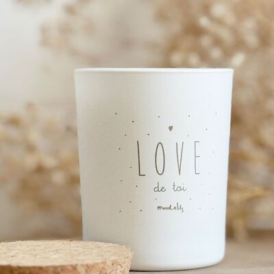 Gemüsekerze „Love de Toi“ – Honig – Valentinstag