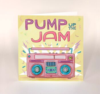 Pump up the Jam - carte d'anniversaire x 6 1