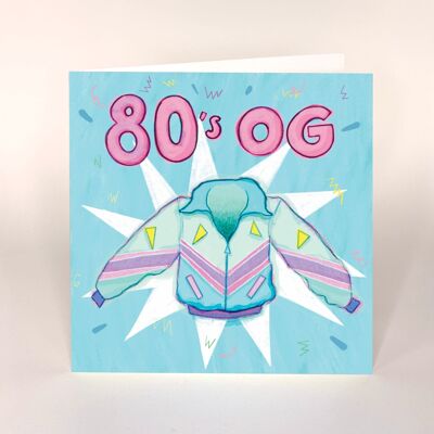 OG de los 80 - tarjeta de cumpleaños x 6