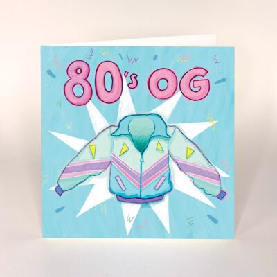80's OG - birthday card x 6