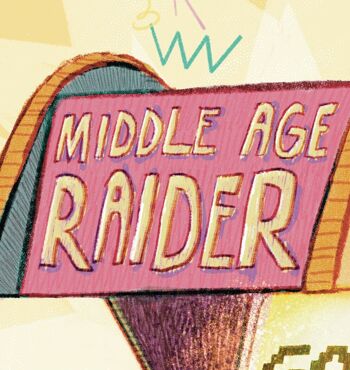 Middle Age Raider - carte d'anniversaire x 6 2