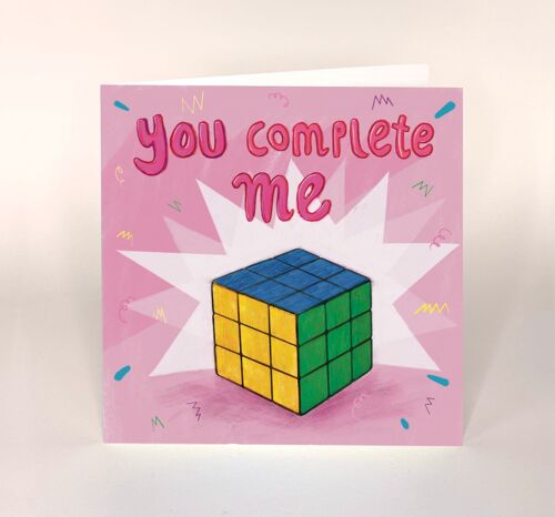 You complete me - valentine's / anniversary / love card x 6