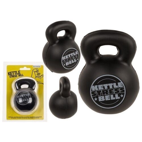 Antistress-Ball, Kettlebell, Schwarz,