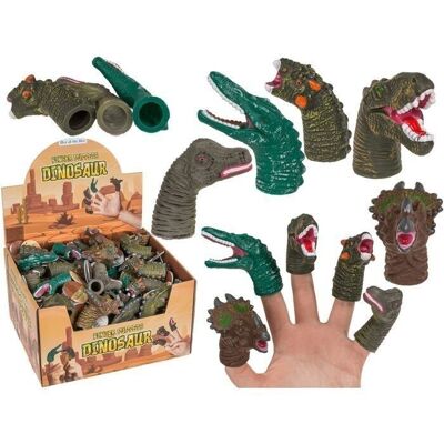 Marionetas de dedo, dinosaurios, 6-8 cm,