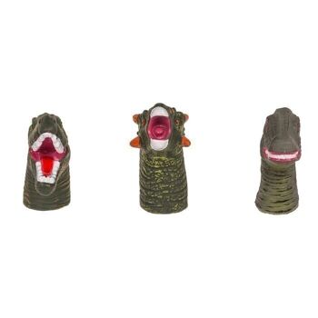 Marionnettes à doigts, dinosaures, 6-8 cm, 2