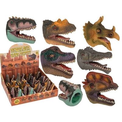 Burattino a mano, dinosauro, 10 cm,