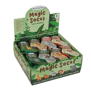 Chaussettes magiques pour enfants, animaux sauvages, 1 paire, 3
