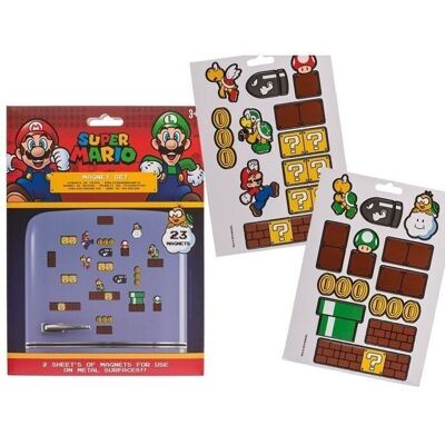 Aimants, Super Mario, lot de 23