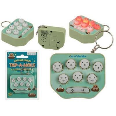 Mini game console with keychain,3