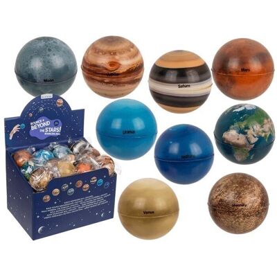 Bouncing ball, planets, approx. 6cm,