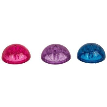 Super popper, jelly dome, avec effet pailleté, 4