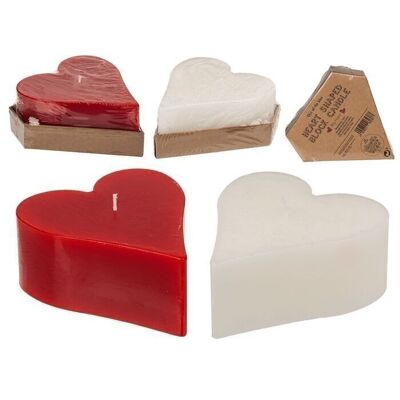 block candle, heart,