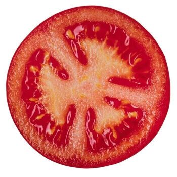Tapis déco, tomate, diamètre : environ 80 cm, 2