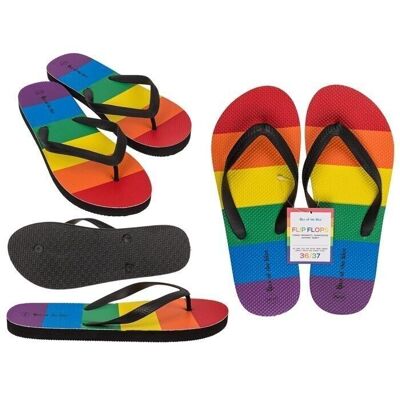 Flip Flops, Rainbow, Pride, Größe 36/37