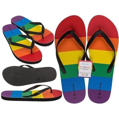 Chanclas, Rainbow, Pride, talla 46/47