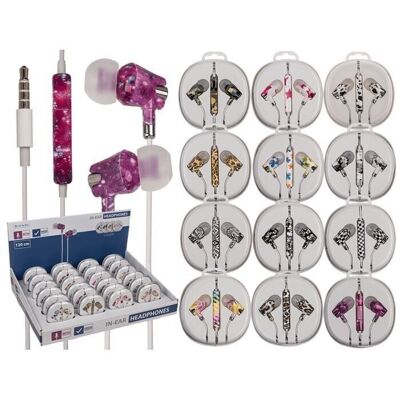 IN EAR headphones with microphone & approx. 1.20 m cable,