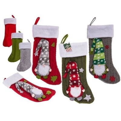 Jumbo fireplace socks, gnomes,