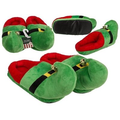 Cuddly slippers, Christmas elf,