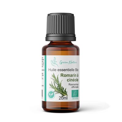 Organic Rosemary Essential Oil with Cineole 20ml