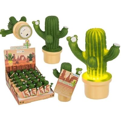 Luz ambiental LED, cactus. 8x12cm,