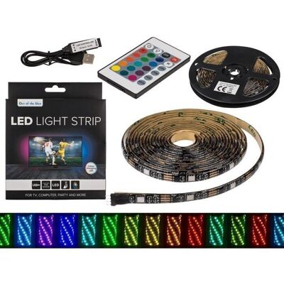 Bande lumineuse avec LED changeant de couleur, L : 3 m,