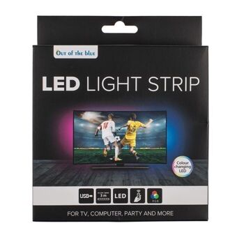 Bande lumineuse avec LED changeant de couleur, L : 3 m, 2