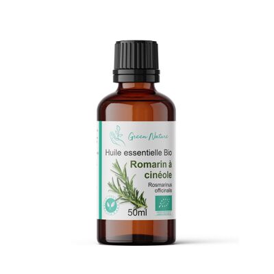 Organic Rosemary Essential Oil with Cineole 50ml