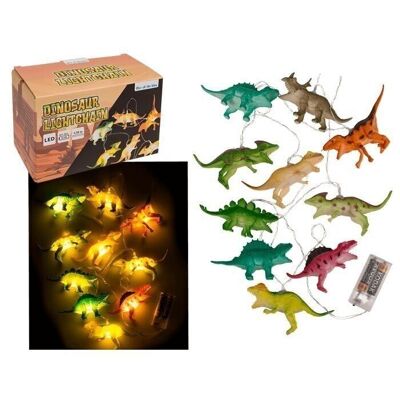 Chain of lights, dinosaur, with 10 LEDs,