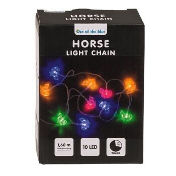 -Chaîne lumineuse, cheval, avec 10 LED, 2