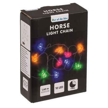 -Chaîne lumineuse, cheval, avec 10 LED, 3