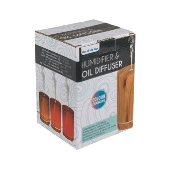 Humidificateur/diffuseur d'huile, optique de tour en bois, 2