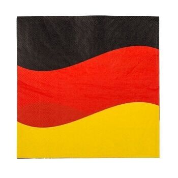 serviettes en papier, drapeau Allemagne, 2