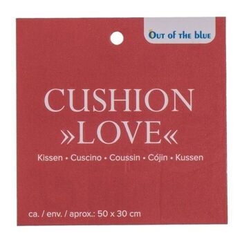 Coussin décoratif rouge, Love,2 2