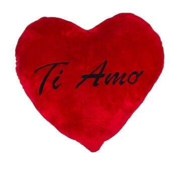 Coeur en peluche géant rouge, Ti Amo, env. 60 cm 2