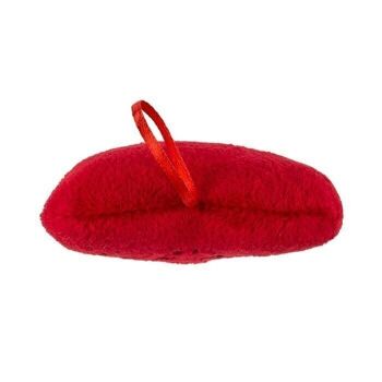 Peluche coeur rouge, Je t'aime, env. 10 centimètres, 5