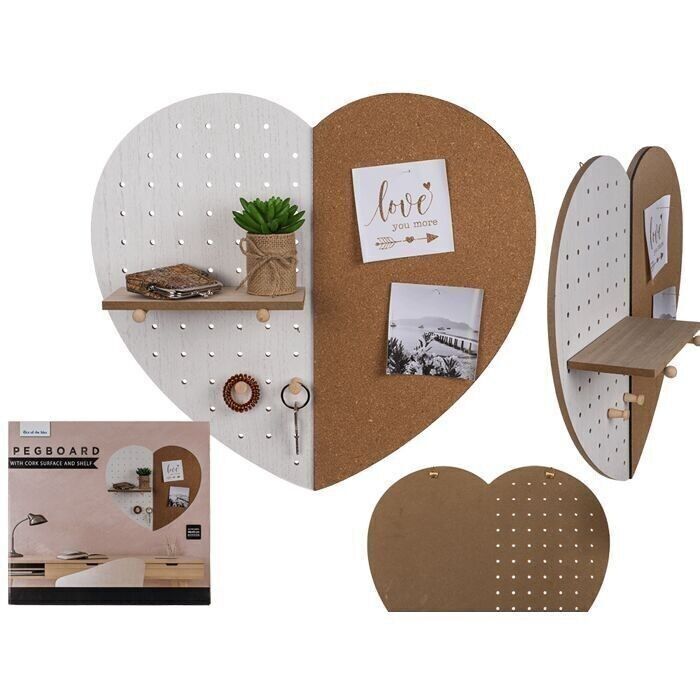 planche à pain en forme de coeur,