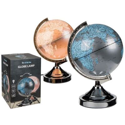 Table lamp, globe, H: approx. 31 cm,
