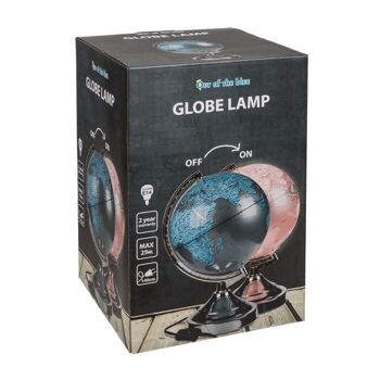 Lampe à poser, globe, H : environ 31 cm, 3