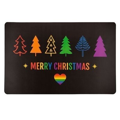 Placemat, Pride Christmas, approx. 43.5 x 28.5 cm,