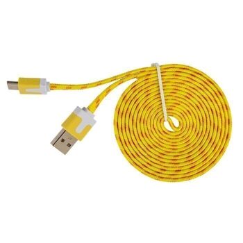 Câble USB & USB-C avec gaine textile, 3