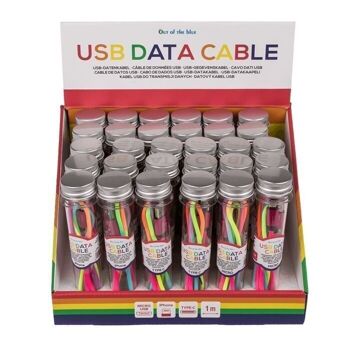 Câble de données USB pour iPhone, Type C et Micro assortis, 2 2