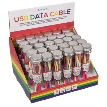 Câble de données USB pour iPhone, Type C et Micro assortis, 2 3