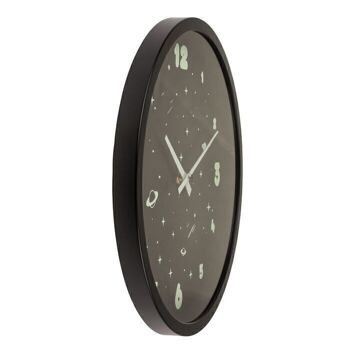 Horloge murale, Espace, brille dans le noir, 3