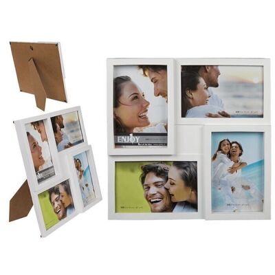 White picture frame, approx. 28 x 28 cm,