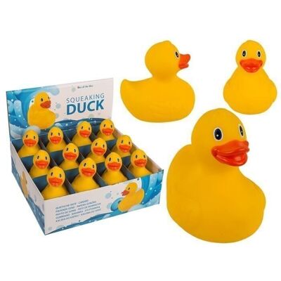 Yellow squeaky duck, approx. 8 cm,